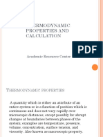 Thermodynamic Properties