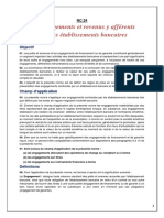 Les engagements et revenus y afférents dans les établissements bancaires