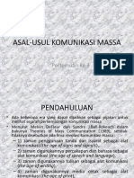 Komunikasi Massa - Pertemuan 3