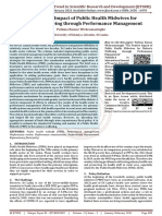 The Positive Impact of Public Health Midwives For Nations Wellbeing Through Performance Management