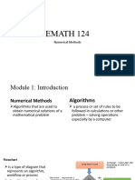 EMATH 124: Numerical Methods