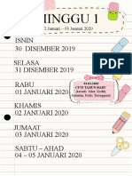 JADUAL MINGGUAN 2020