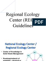 Regional Ecology Center (REC) Guidelines