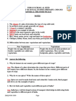 Class III- Chapter 12-The Food We Eat Notes.