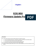 Eos M50 Firmware Update Procedure: - English