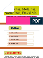 Molar Molal Normalitas Fraksi Mol Fix