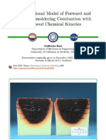 Computational Model of Smoldering Combustion With Chemical Kinetics (PHD Thesis Revisited)