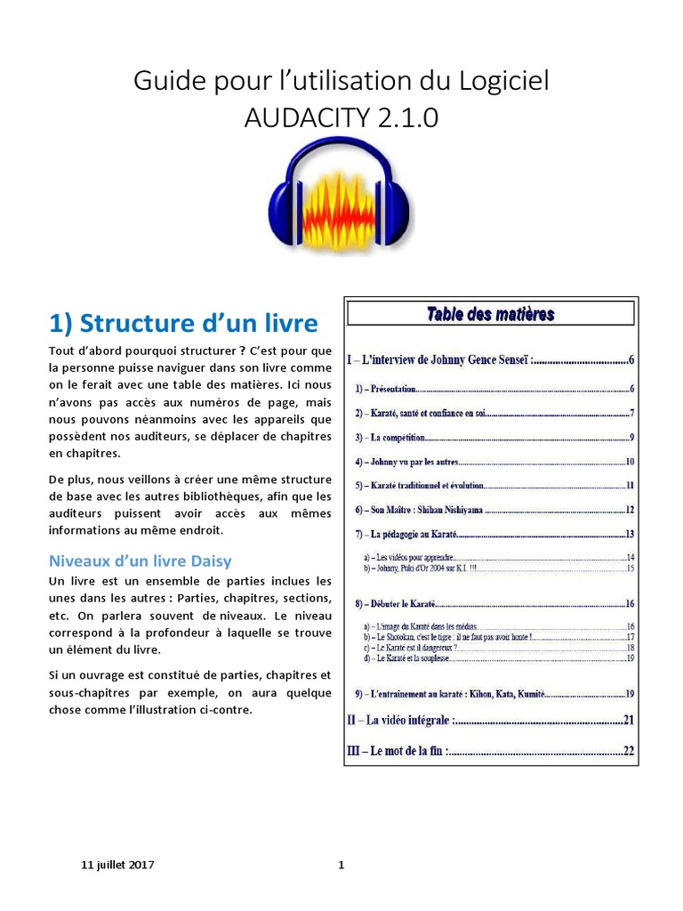 Guide d'utilisation d'Audacity 2017 | PDF | Livres | Fichier informatique
