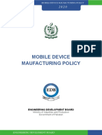 Mobile Device Maufacturing Policy: Engineering Develoment Board