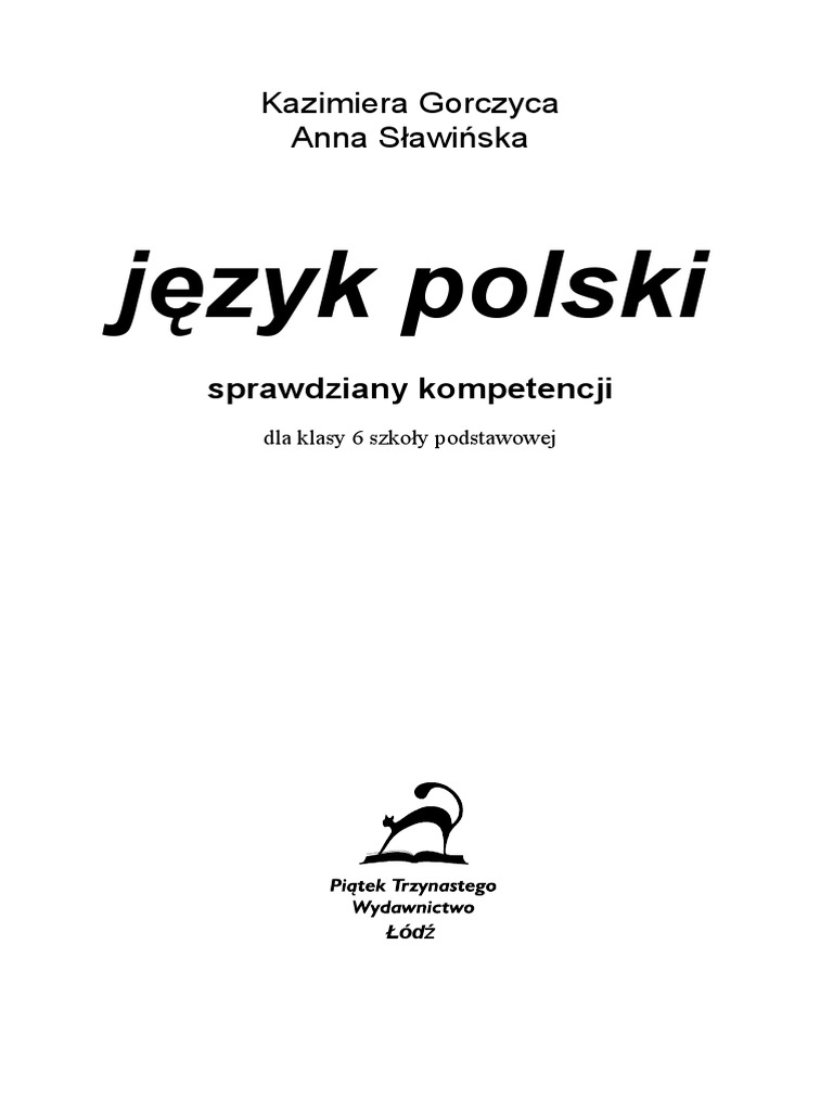Sprawdzian Z Polskiego Klasa 6 Dział 1