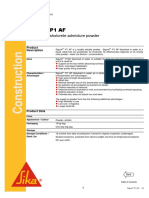 Sigunit - P1 AF: Accelerating Shotcrete Admixture Powder