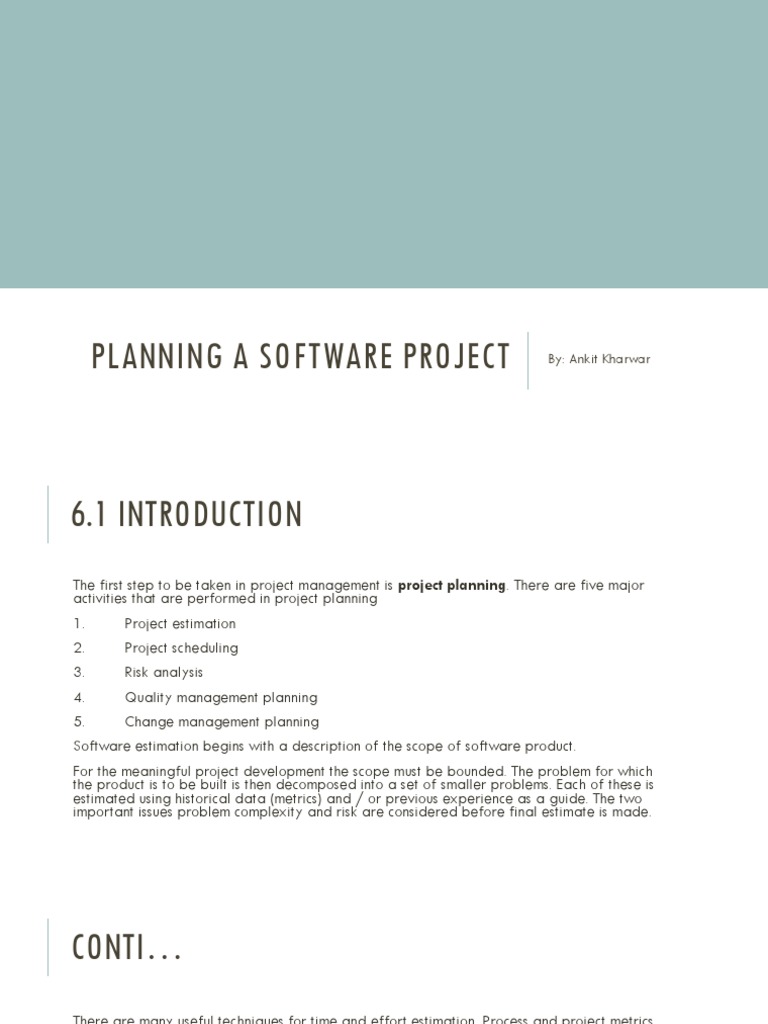 Unit 4 Planning A Software Project | PDF | Risk Management | Risk