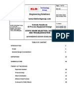 Engineering Solutions: Kolmetz Handbook of Process Equipment Design Static Mixer Selection, Sizing and Troubleshooting