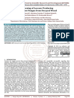 Screening of Laccase Producing White Rot Fungus From Decayed Wood