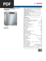 Bosch Super Silence Plus 42 DBA Dishwasher User Manual | PDF ...
