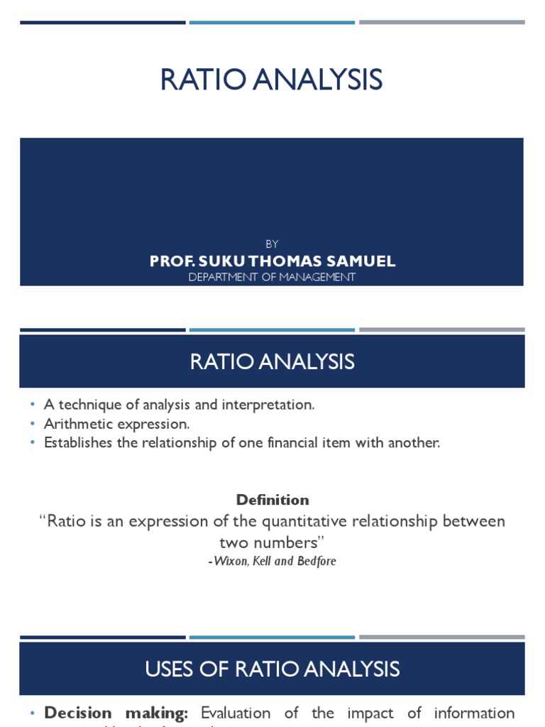 Understanding Ratio Analysis Techniques | PDF | Market Liquidity | Stocks