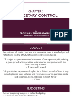 Chapter 3 Part 1 - Budgetary Control