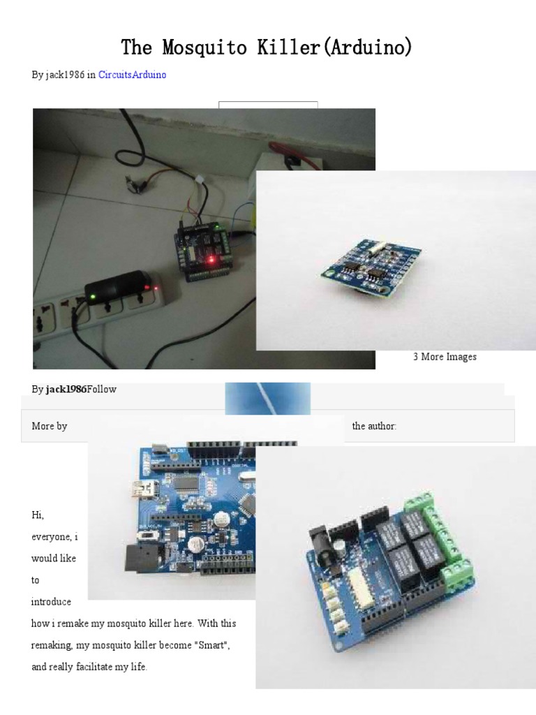 Smart Mosquito Killer: An Arduino-Based Automatic Mosquito Repellent ...