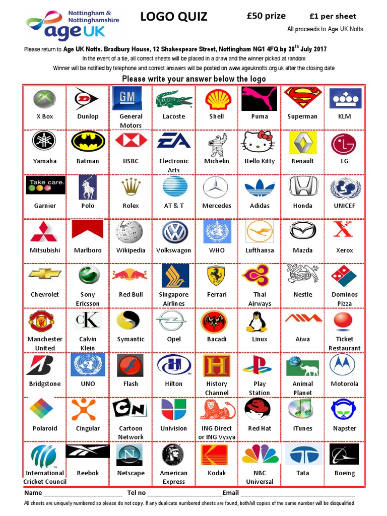 Logo Quiz - Answers | PDF