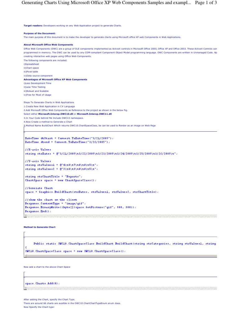 Dotnetspider Com Resources 35679 Generating Charts U | PDF | Component  Object Model | Cartesian Coordinate System