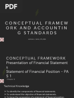 Conceptual Framew Ork and Accountin G Standards: Justiniano L. Santos, CPA, MBA