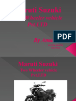 Maruti Suzuki: Two Wheeler Vehicle