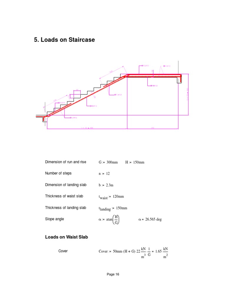 Mathcad - 05-Loads On Staircase | PDF | Economic Sectors ...