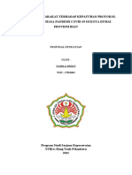 Gambaran Masyarakat Terhadap Kepatuhan Protokol Kesehatan Di Masa Pandemi Covid-19 Dikota Dumai Provinsi Riau