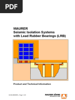 Maurer Seismic Isolation Systems With Lead Rubber Bearings (LRB)