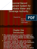 Personnel Record Management System For Addis Ababa Water and Sewerage Authority
