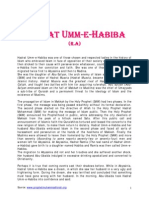 HADRAT UMME-E-HABIBA(R.A)