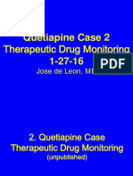 18 PPT de Leon Quetiapine 2 PP Therapeutic Drug Monitoring 1-27-16