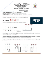 Guia de Matematicas #3 Suma y Resta. 1° Al 5 de Marzo.