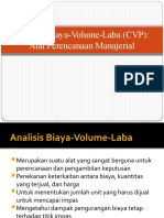 Analisis Biaya Volume Laba (CVP)