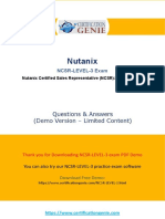 Nutanix: NCSR-LEVEL-3 Exam
