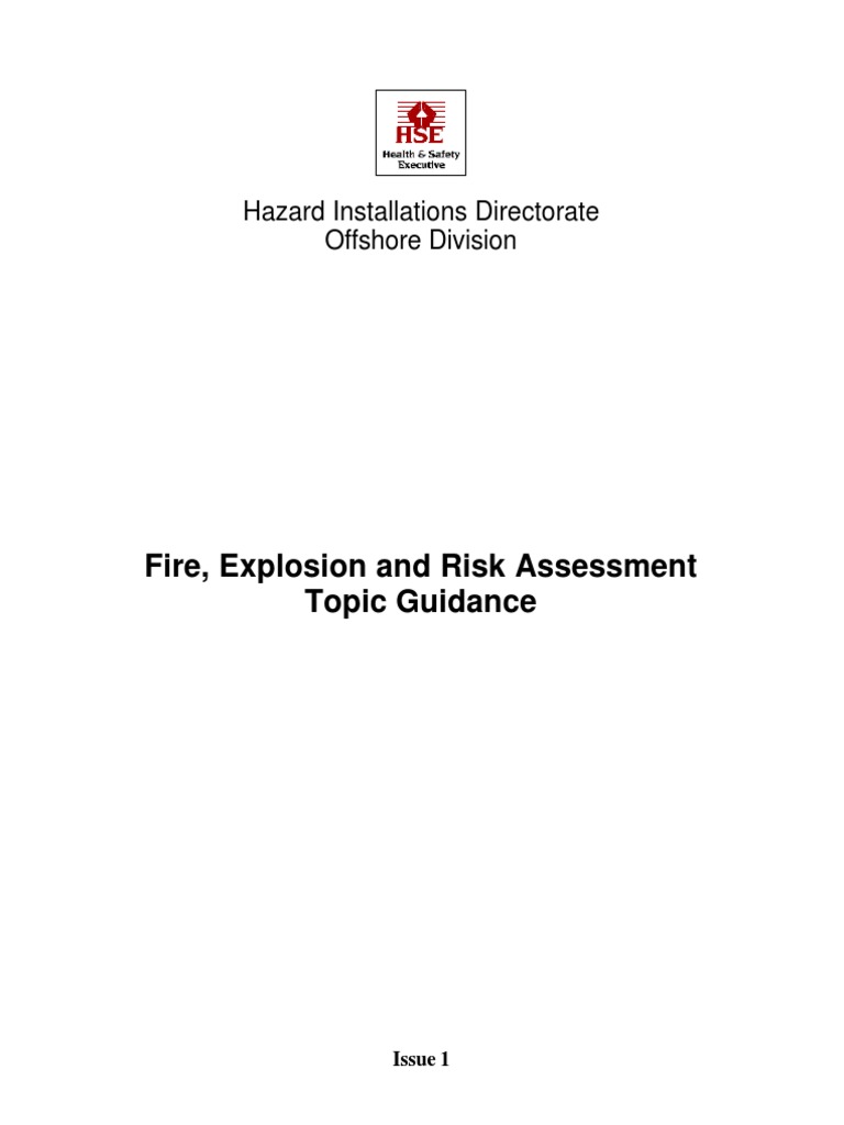 Fire and Explosion Risk Assessment Guidance | PDF