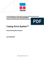 Casing Drive System™: List of Parts and Assemblies
