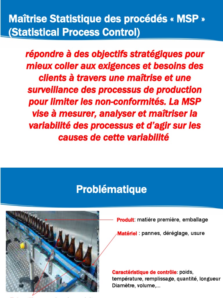 Maîtrise Statistique des Procédés (MSP) | PDF | Statistique descriptive ...