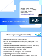 Corporate Presentation: Seraphic Energy Limited Unit 905, 9/F Kowloon CTR 33 Ashley Road TST KLN Hong Kong