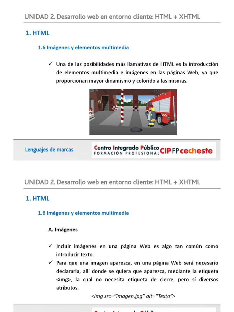 Imágenes y Listas en HTML: Guía Básica | PDF | HTML | Página web