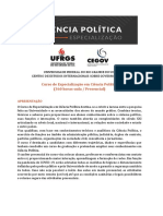 Especialização Em Ciência Política - InFORMATIVO (2)