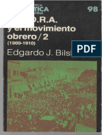 Bilsky, Edgardo. La FORA y El Movimiento Obrero, 1900-1910, Tomo 2