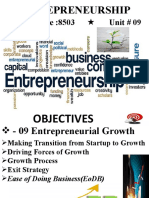 Course Code:8503 Unit # 09: Entrepreneurship
