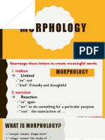 1. Morphology