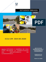 Estudios Previos - Iccu-Cm-004 de 2020 - Estudios y Diseños