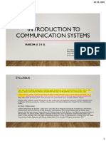 Introduction To Communication Systems: Syllabus