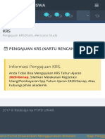 KRS Pengajuan KRS (Kartu Rencana Studi)