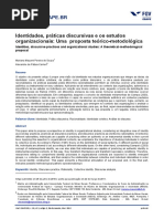Souza e Carrieri - 2012 - Identidades práticas discursivas e os estudos organizacionais