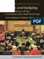 Brand, Paul (Editor) - Getzler, Joshua (Editor) - Judges and Judging in The History of The Common Law and Civil Law - From Antiquity To Modern Times-Cambridge University Press (2012)