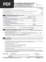 W-8BEN: Certificate of Foreign Status of Beneficial Owner For United States Tax Withholding and Reporting (Individuals)